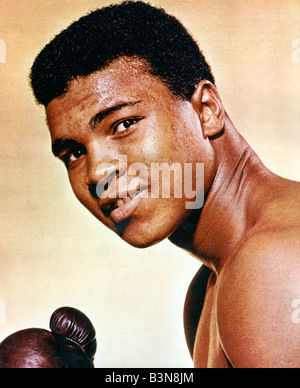 MUHAMMED ALI noi boxer ex Cassio Clay Foto Stock