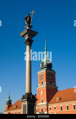 Piazza castello di Varsavia Foto Stock