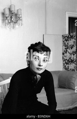 Audrey Hepburn attrice Settembre 1954 Foto Stock