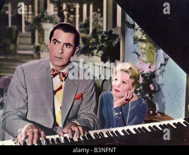 La EDDY DUCHIN STORY 1956 Columbia film con Tyrone Power e Kim Novak Foto Stock