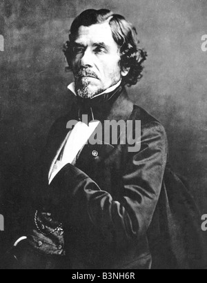 Eugène Delacroix pittore francese 1798 al 1863 visto qui nel 1858 Foto Stock