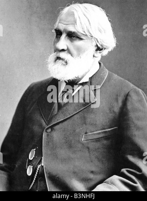 IVAN SERGEYEVICH TURGENEV romanziere russo da 1818 a 1883 Foto Stock