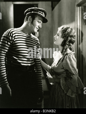 Avventura di fine 1937 film universale con John Wayne e Diana Gibson Foto Stock