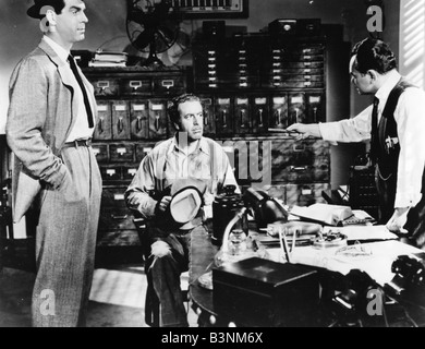 Doppia INDENNITA 1944 Paramount film con Fred MacMurray a sinistra e Edward G Robinson a destra Foto Stock