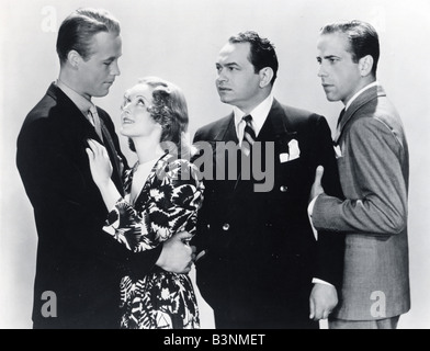 KID GALAHAD 1937 Warner film con da destra Humphrey Bogart, Edward G Robinson e e Bette Davis Foto Stock