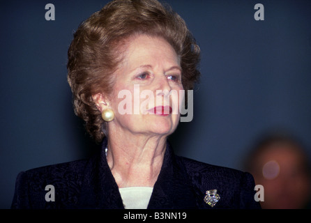 MARGARET THATCHER British politico conservatore e prima donna ad essere primo ministro del Regno Unito Foto Stock