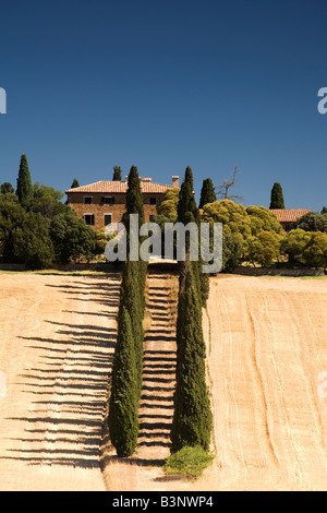 Villa, San Quirico d'Orcia, Toscana, Italia Foto Stock