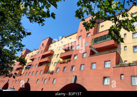 Karl Marx Hof edificio, Vienna, Austria Foto Stock