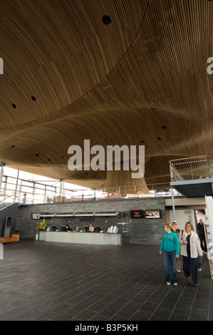 Interno, Assemblea nazionale del Galles governo edificio Senedd Cardiff Bay Regno Unito Foto Stock