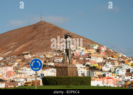 Galdar, ex capitale di Gran Canaria nelle Isole Canarie Foto Stock