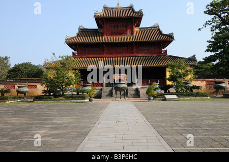 Thien Mieu Temple città imperiale antica cittadella Palace Hue Vietnam Foto Stock