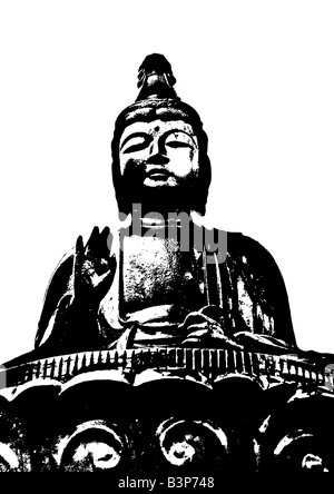 Illustrazione del Signore Buddha Foto Stock
