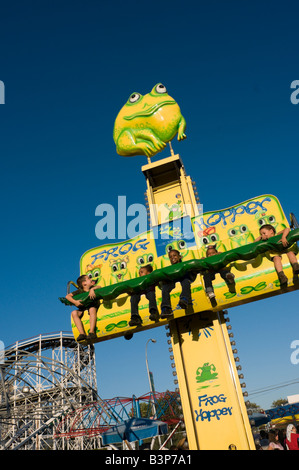 Tramoggia di rana, parco divertimenti, Coney Island, Brooklyn New York City Foto Stock