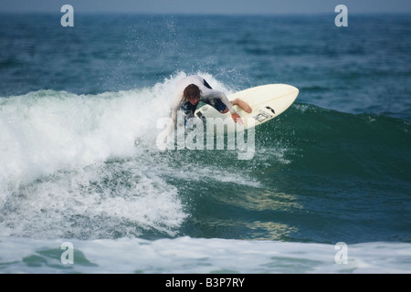 Navigazione a Praia Brava Itajai spiaggia Santa Catarina Brasile Foto Stock