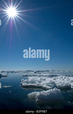 Un iceberg su Philpots isola vicino a Devon Isola del nord artico Foto Stock