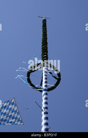In Germania, in Baviera, Penzberg, Maypole Foto Stock