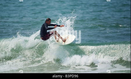 Navigazione a Praia Brava Itajai spiaggia Santa Catarina Brasile Foto Stock