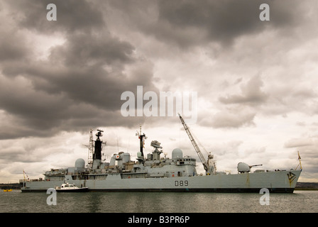 HMS Exeter in Portsmouth Porto Foto Stock