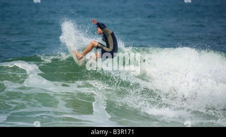 Navigazione a Praia Brava Itajai spiaggia Santa Catarina Brasile Foto Stock