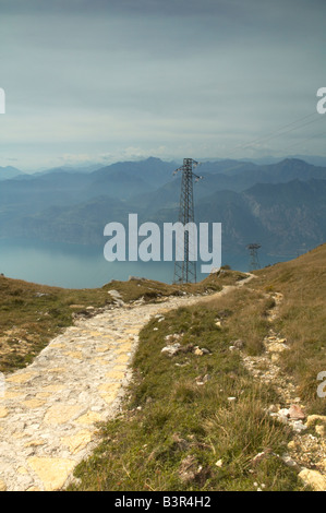 Il Monte Baldo, Malcesine Foto Stock