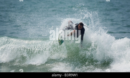 Navigazione a Praia Brava Itajai spiaggia Santa Catarina Brasile Foto Stock