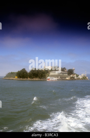 La prigione di Alcatraz isola nella baia di San Francisco. Foto Stock