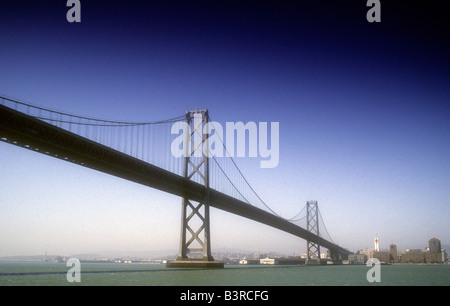 Il Ponte della Baia di San Francisco, California USA. Foto Stock