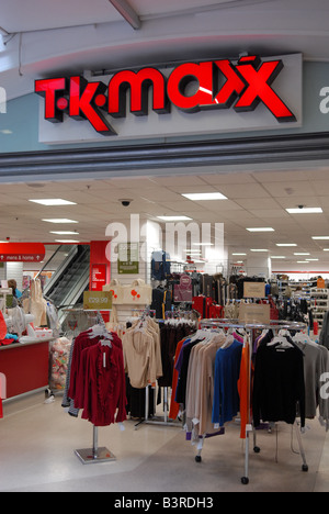 Negozio di T K Maxx Foto Stock