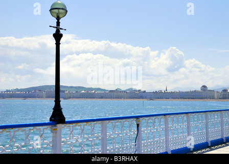 Llandudno Pier nel Galles del Nord Foto Stock