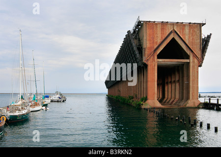 Marquette Michigan Upper Peninsula fino al lago superiore Lower Harbor negli Stati Uniti, alta risoluzione orizzontale Foto Stock