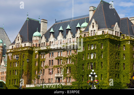 La Empress Hotel, Victoria, Isola di Vancouver, British Columbia, Canada Foto Stock