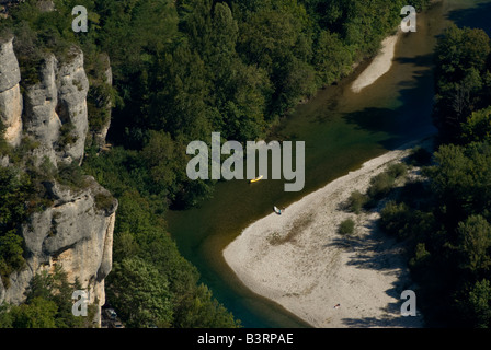 Europa francia Gorges du Tarn vista dal punto sublime Foto Stock