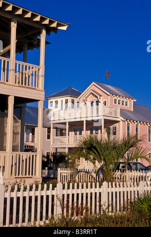 Seaside Florida primo nuovo urbanista sviluppo un master costiera comunitaria prevista con le rigorose norme architettoniche Foto Stock