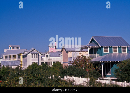 Seaside Florida primo nuovo urbanista sviluppo un master costiera comunitaria prevista con le rigorose norme architettoniche Foto Stock