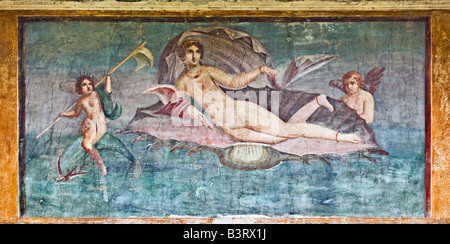 Venere affresco nella casa di Venere, Pompei, Italia Foto Stock