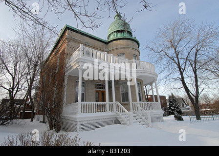 Area Outremont casa in inverno a Montreal Quebec Foto Stock