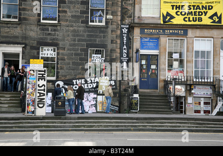 Il piedistallo Comedy Club di Edimburgo è una popolare Fringe Festival Luogo Foto Stock