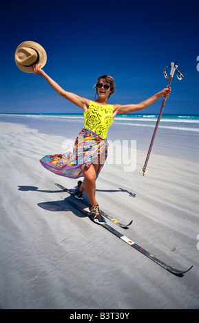 Silly divertimento estivo, Australia Foto Stock