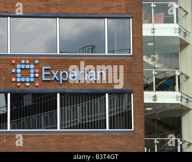 Experian ufficio a Nottingham, Inghilterra, Regno Unito Foto Stock