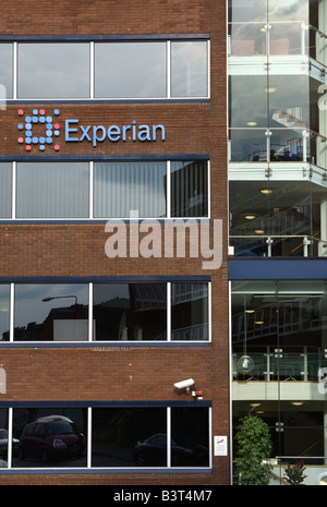 Experian ufficio a Nottingham, Inghilterra, Regno Unito Foto Stock