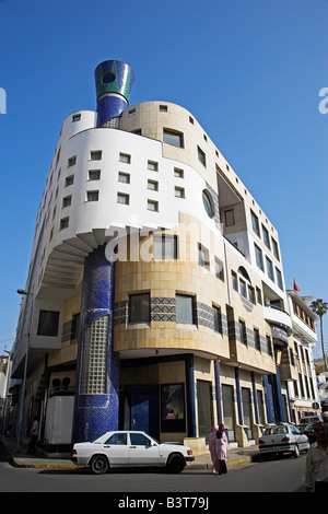 Il Marocco, Casablanca. Il distintivo Le Triomphe cinema su Rue du Prince Moulay Abdallah. Foto Stock