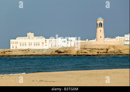 Oman, Sharqiya Regione, Sur. Sur Bay faro Foto Stock