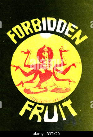 1960s 1969 annuncio per il frutto proibito Headshop 295 Portobello Road. Per solo uso editoriale