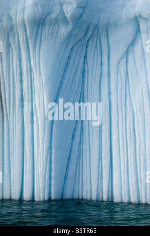 Canada Artico, Isola Baffin, Iceberg, dettaglio inferiore isole selvagge Foto Stock