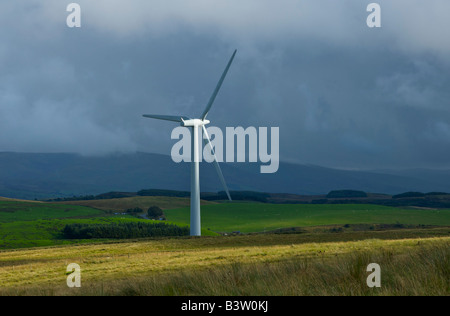 Per centrali eoliche Lambrigg, sopra Junction 37 della M6, vicino a Kendal, Cumbria, England Regno Unito Foto Stock