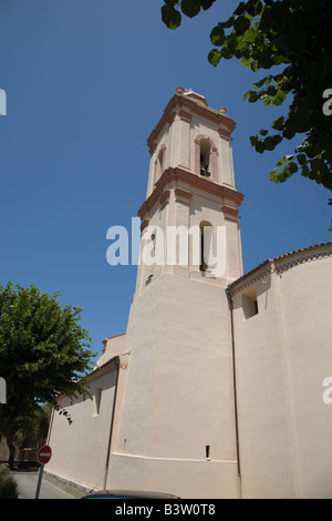 Eglise a Piana Corse du Sud FRANCIA Foto Stock