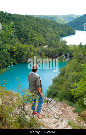 Parco nazionale dei Laghi Plitwitz, Repubblica di Croazia, Europa orientale Foto Stock