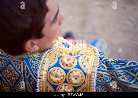 Elevato angolo di visione di un torero, Spagna Foto Stock