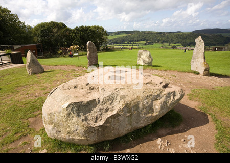 Regno Unito Galles Clwyd Colwyn Bay Welsh Mountain Zoo gorsedd lapidi commemorative 1909 eisteddfodd nazionale Foto Stock