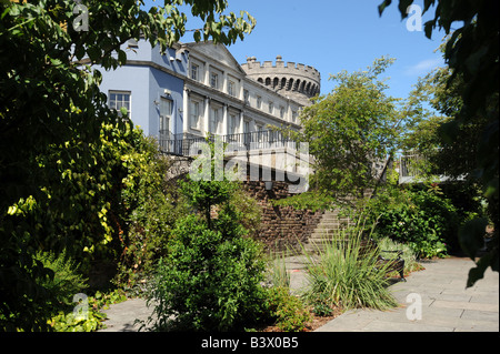 Il Dubh Linn giardino presso il Castello di Dublino Dublino Irlanda 19 Giu 2008 Foto Stock